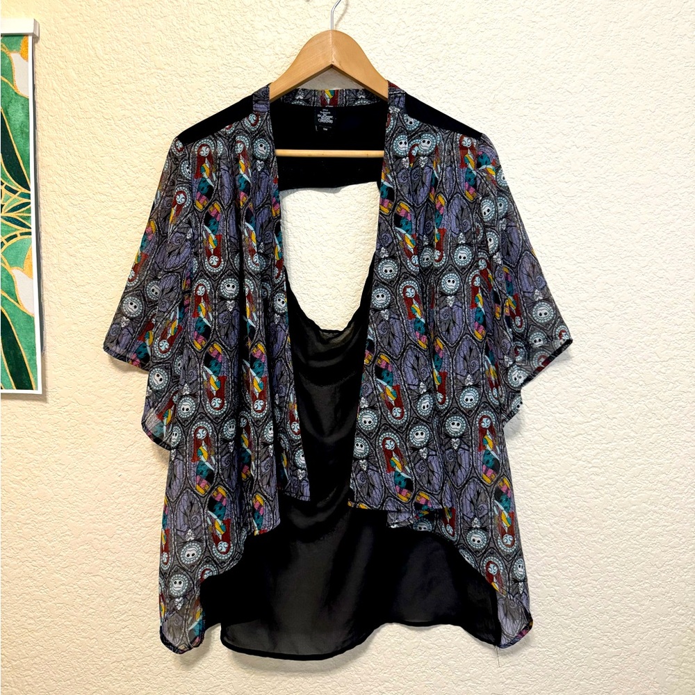 Nightmare Before Christmas stained glass kimono